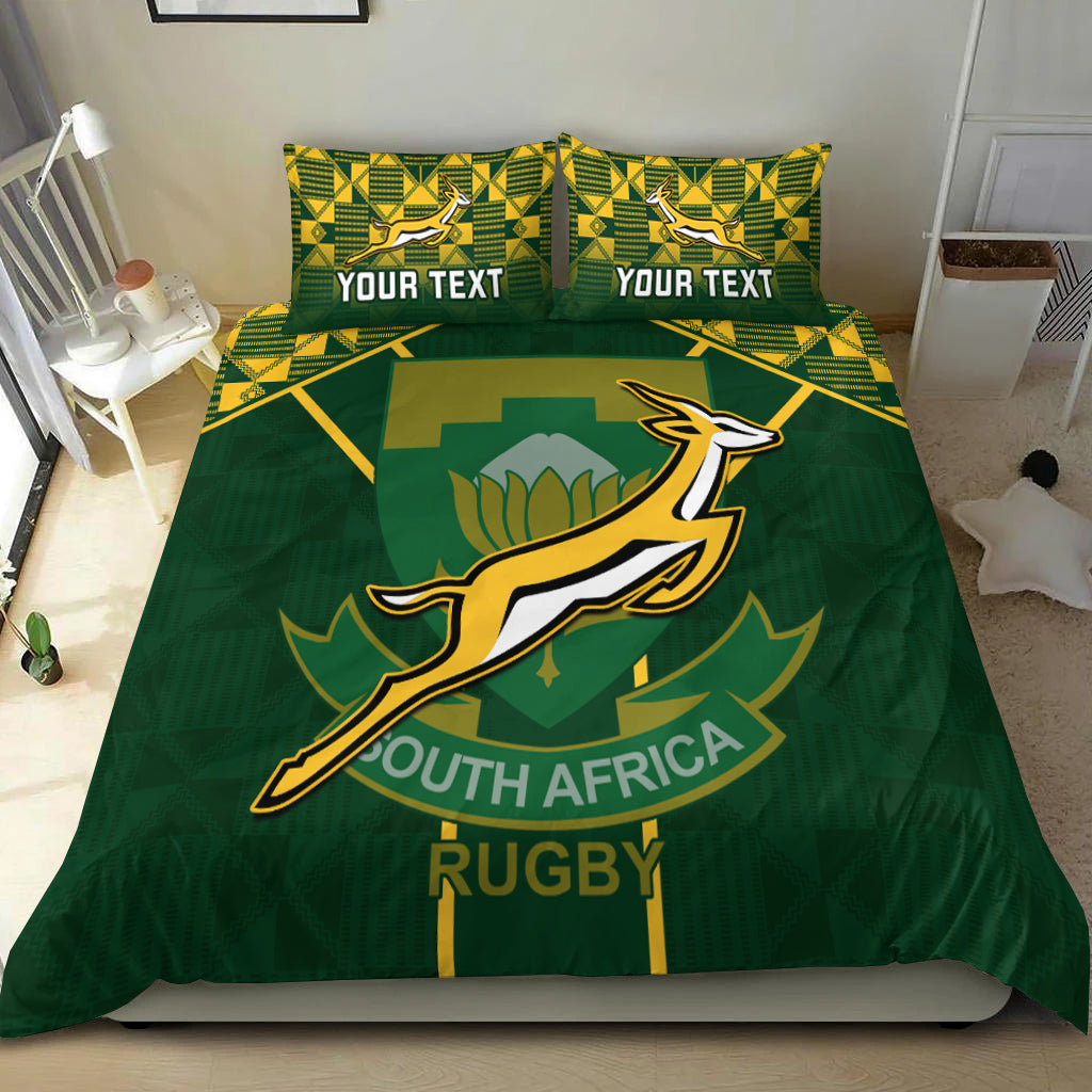 Personalised South Africa Rugby Bedding Set 2023 Go Springboks World Cup - Wonder Print Shop