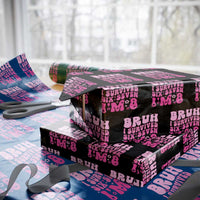 8th Birthday Girls Wrapping Paper Roll Bruh I Survived 67 Im 8 Year Old Six Seven