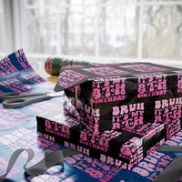 8th Birthday Girls Wrapping Paper Roll Bruh Its My 8 Bday Eight Years Old