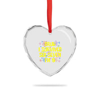 8th Birthday Heart Crystal Glass Ornament Im 8 Year Old Bruh I Survived 67 Colorful Bubble Flower
