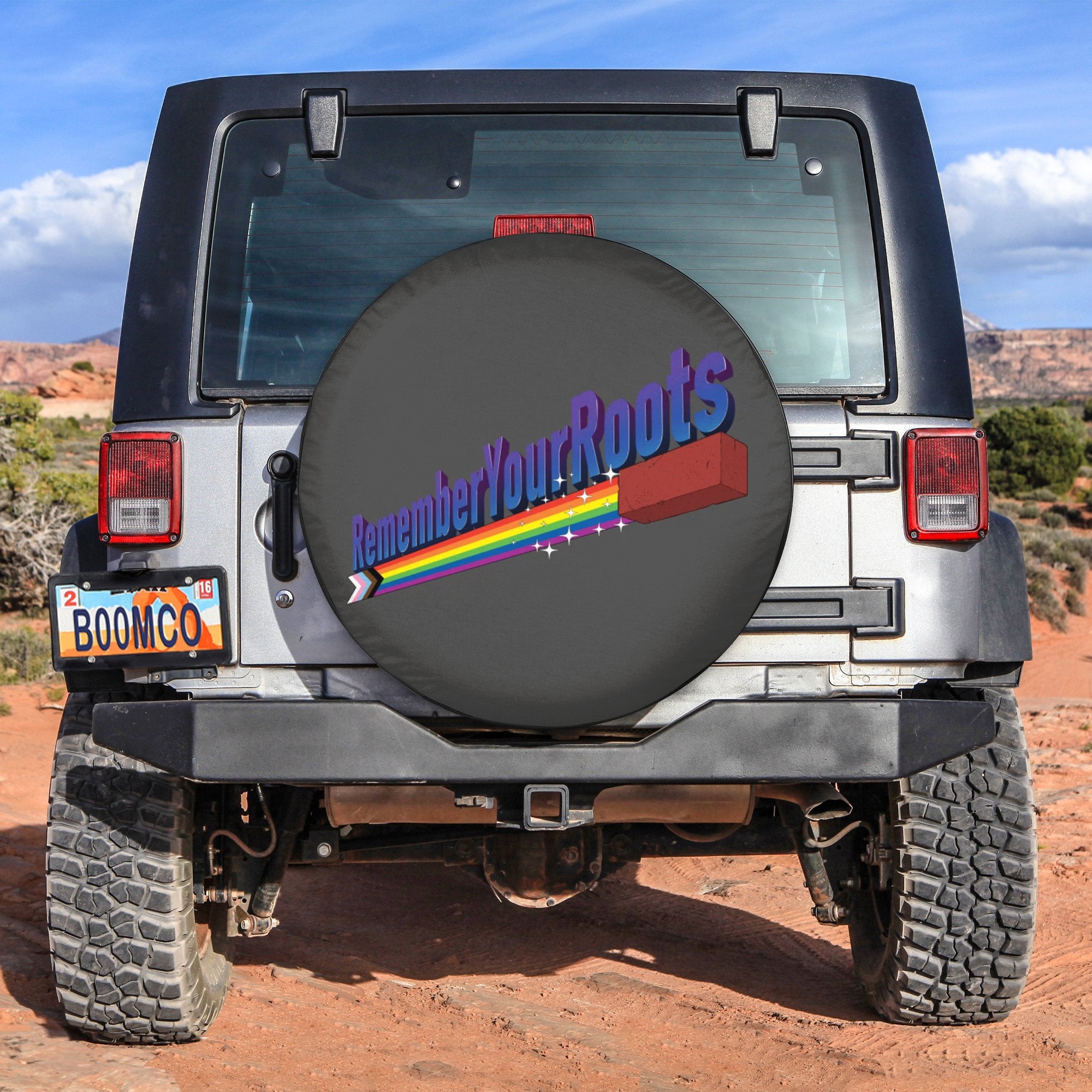 LGBT Tire Covers - Remember Your Roots Pride Spare Tire Cover NO.25 LT8 - Wonder Print Shop