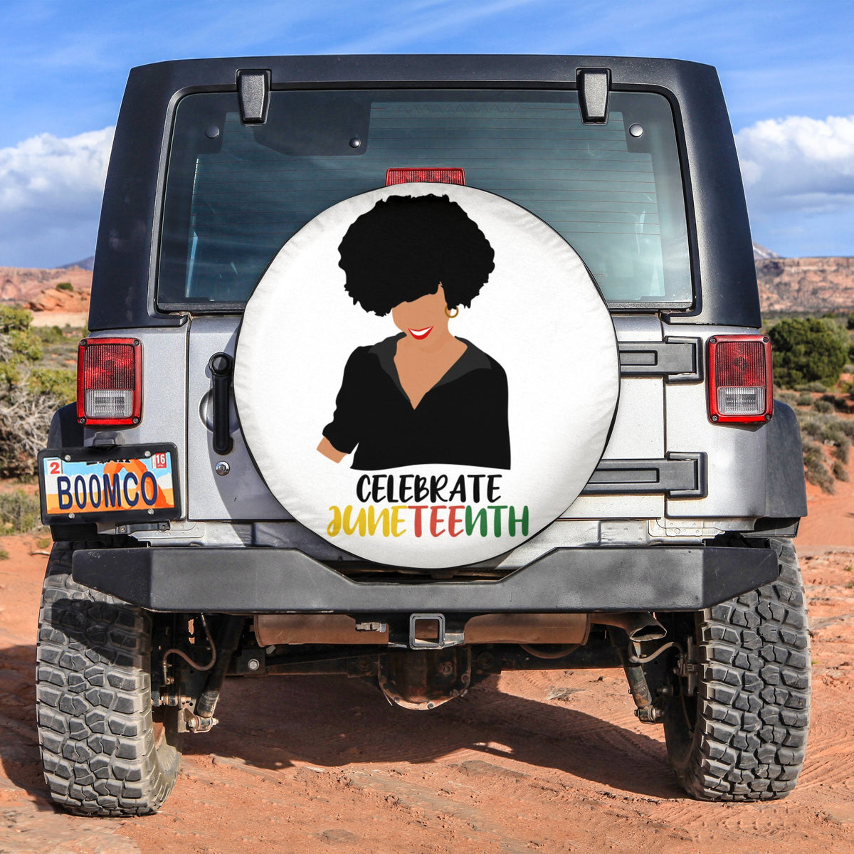 African Tire Covers - Juneteenth Spare Tire Cover Celebrate Juneteenth NO.90 LT8 - Wonder Print Shop