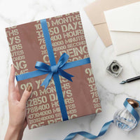 90 Years Of Being Awesome Wrapping Paper Roll 90th Birthday Gift Idea