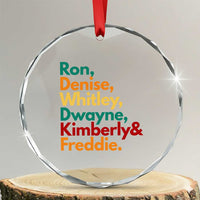 90s Black Sitcom HBCU Culture Tribute Crystal Glass Ornament Ron Denise Whitley Dwayne Kimberly Freddie