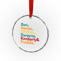 90s Black Sitcom HBCU Culture Tribute Crystal Glass Ornament Ron Denise Whitley Dwayne Kimberly Freddie