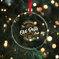 90th Birthday Est 1936 Crystal Glass Ornament Official Member Of The Old Ball Clubs