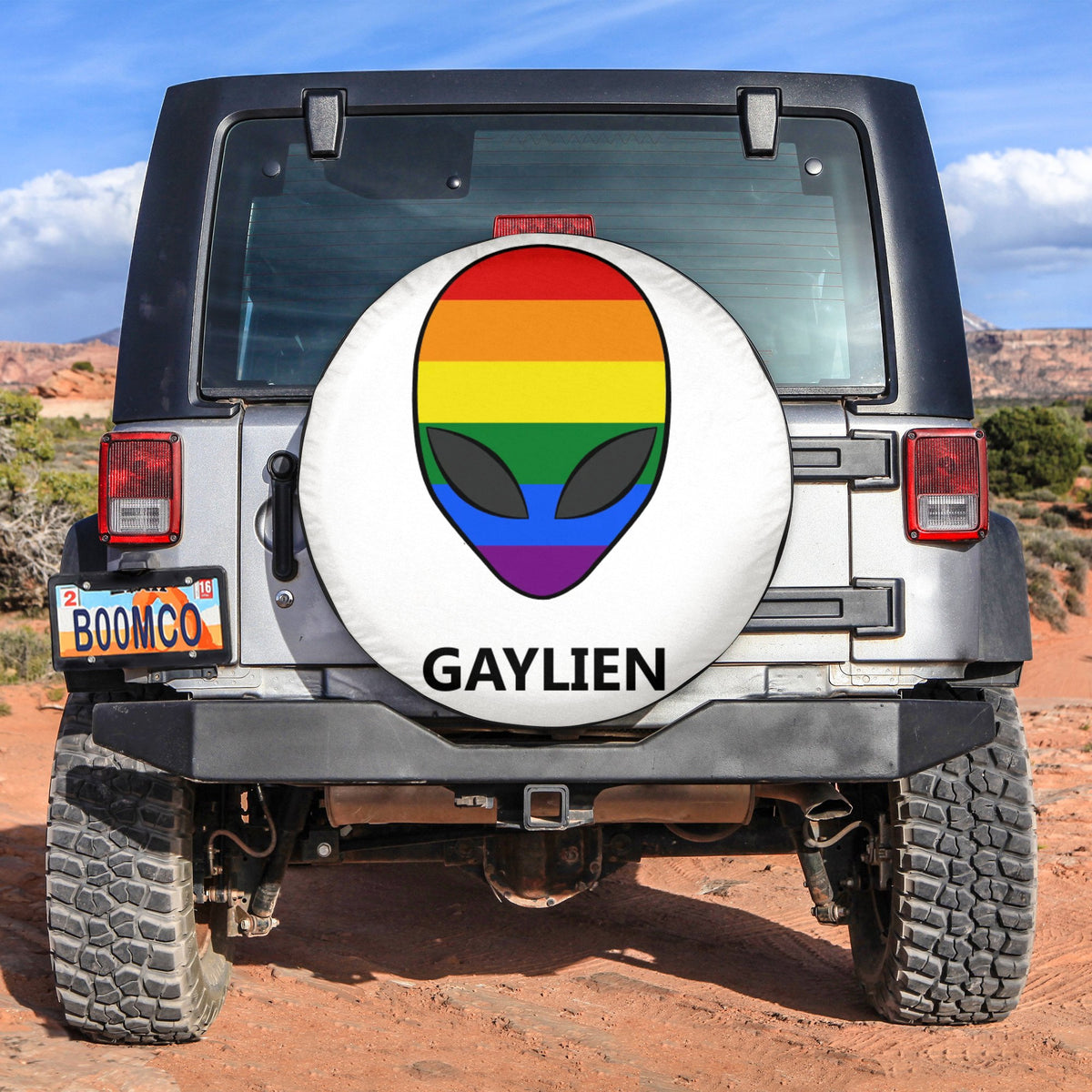 LGBT Tire Covers - Gaylien Pride Spare Tire Cover NO.26 LT8 - Wonder Print Shop