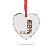 92 Percent Black Woman Power Heart Crystal Glass Ornament 92 Percent Melanin Girls - Wonder Print Shop