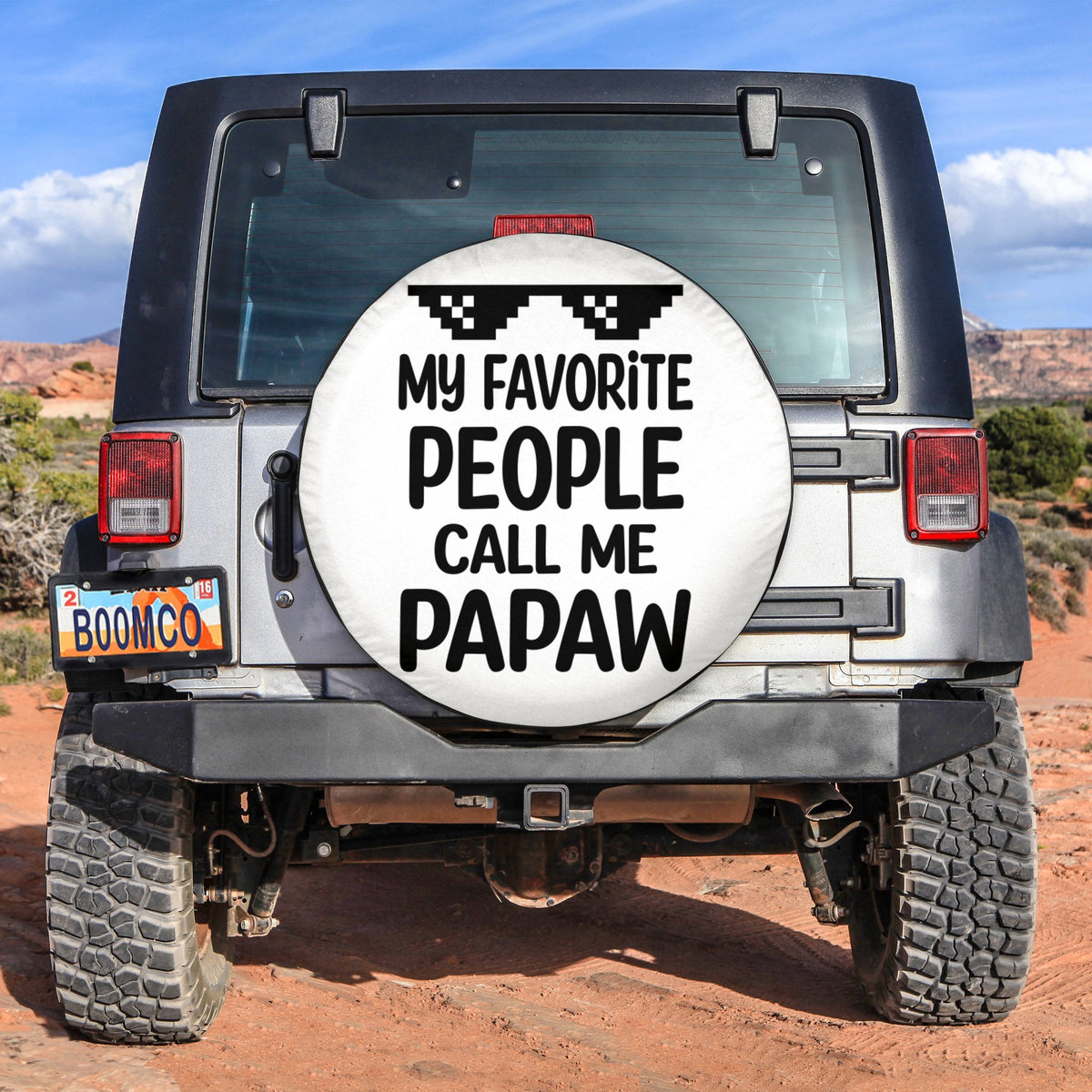 Father's Day Tire Covers - My Favorite People Call Me Papaw Spare Tire Cover NO.96 LT8 - Wonder Print Shop