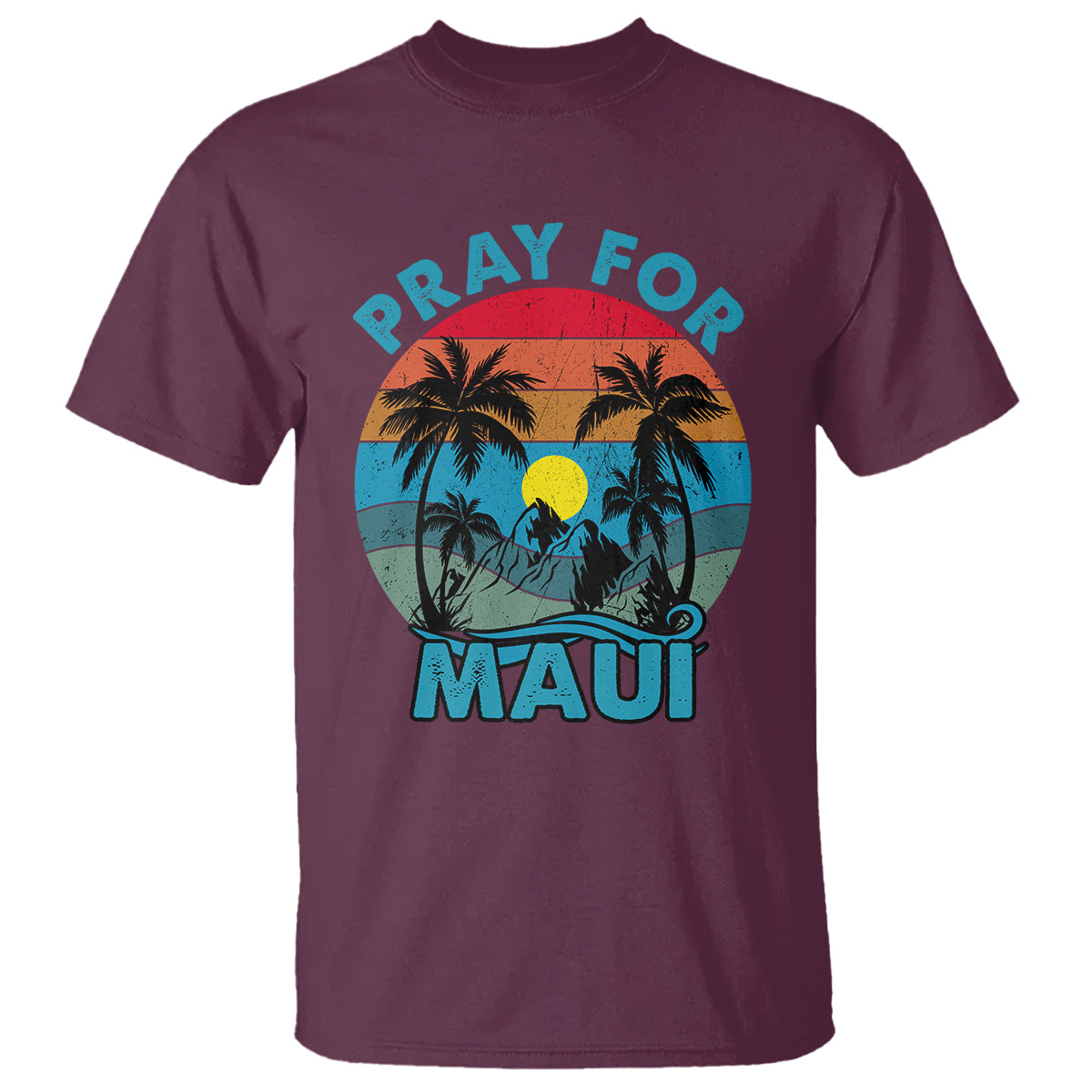 Pray For Maui Maui Strong Hawaii Strong Retro T Shirt - Wonder Print Shop