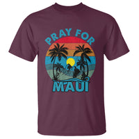 Pray For Maui Maui Strong Hawaii Strong Retro T Shirt - Wonder Print Shop