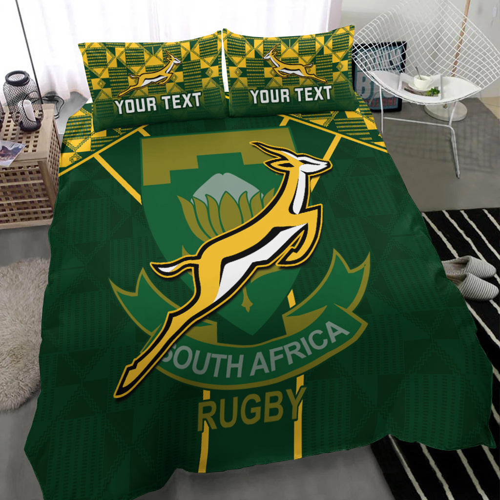 Personalised South Africa Rugby Bedding Set 2023 Go Springboks World Cup - Wonder Print Shop