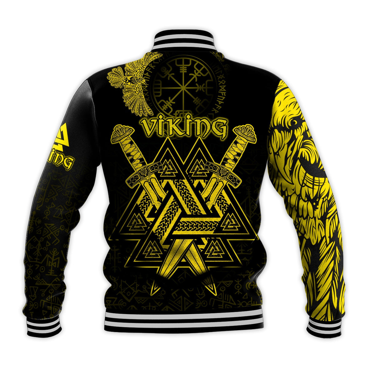 custom-viking-baseball-jacket-valknut-raven-symbol-celtic-vegvisir-yellow-color
