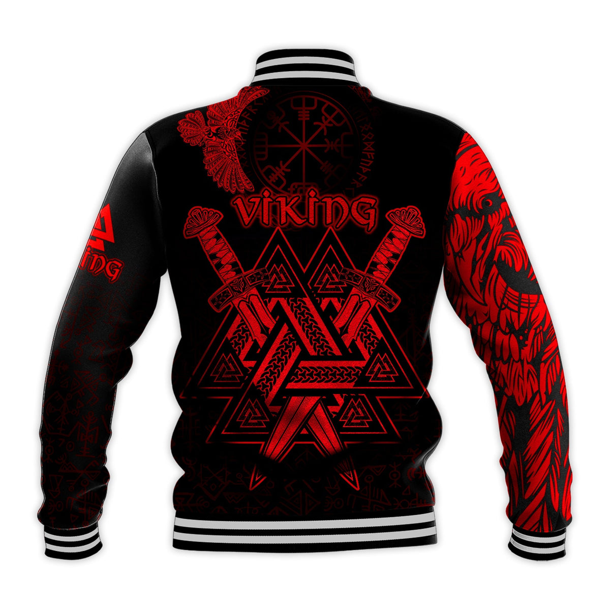 custom-viking-baseball-jacket-valknut-raven-symbol-celtic-vegvisir-red-color