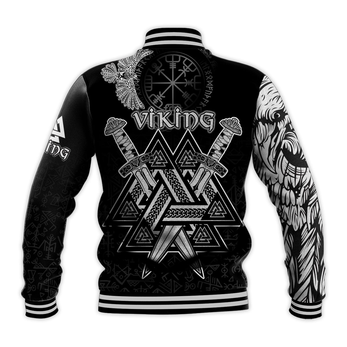 custom-viking-baseball-jacket-valknut-raven-symbol-celtic-vegvisir-black-color