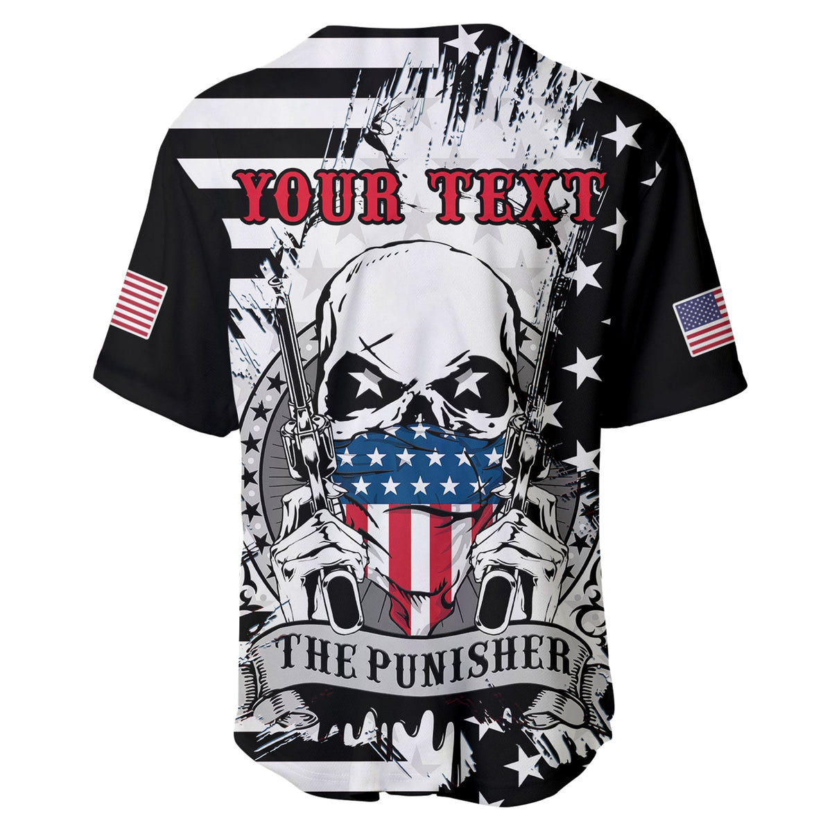 Custom American Skull Baseball Jersey When Tyranny Becomes Law Grunge Style - Wonder Print Shop