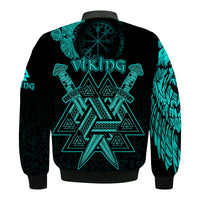 custom-viking-bomber-jacket-valknut-raven-symbol-celtic-vegvisir-cyan-color