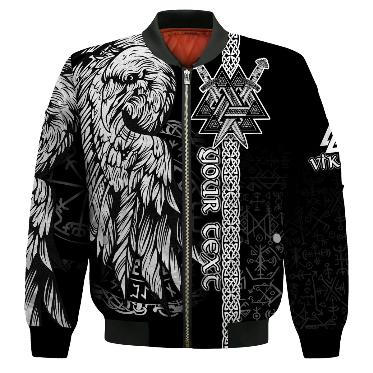custom-viking-bomber-jacket-valknut-raven-symbol-celtic-vegvisir-black-color