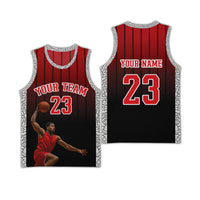 Custom Photo Scarlet Abyss Elephant Print Basketball Jersey - Wonder Print Shop