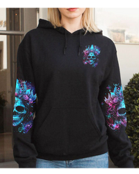 I'm Not A Princess Skull Black Hoodie - Wonder Print Shop