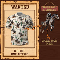 Custom Image Wild West Cowboy Culture Polo Shirt