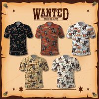 Custom Image Wild West Cowboy Culture Polo Shirt