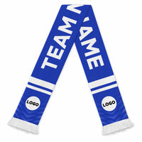 Custom Team Name Soccer Scarf Football Fan Design CTM05