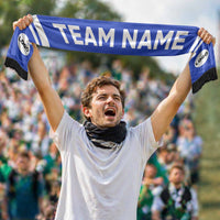 Custom Team Name Soccer Scarf Football Fan Design