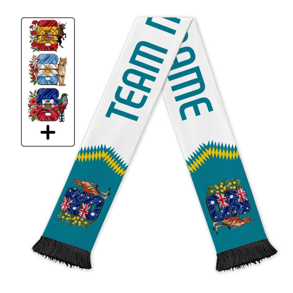 Custom Team Name and Logo Football Soccer Scarf Road To World Football 2026