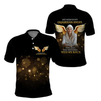 Custom Photo Dad Mom Your Life Was A Blessing Memorial Polo Shirt