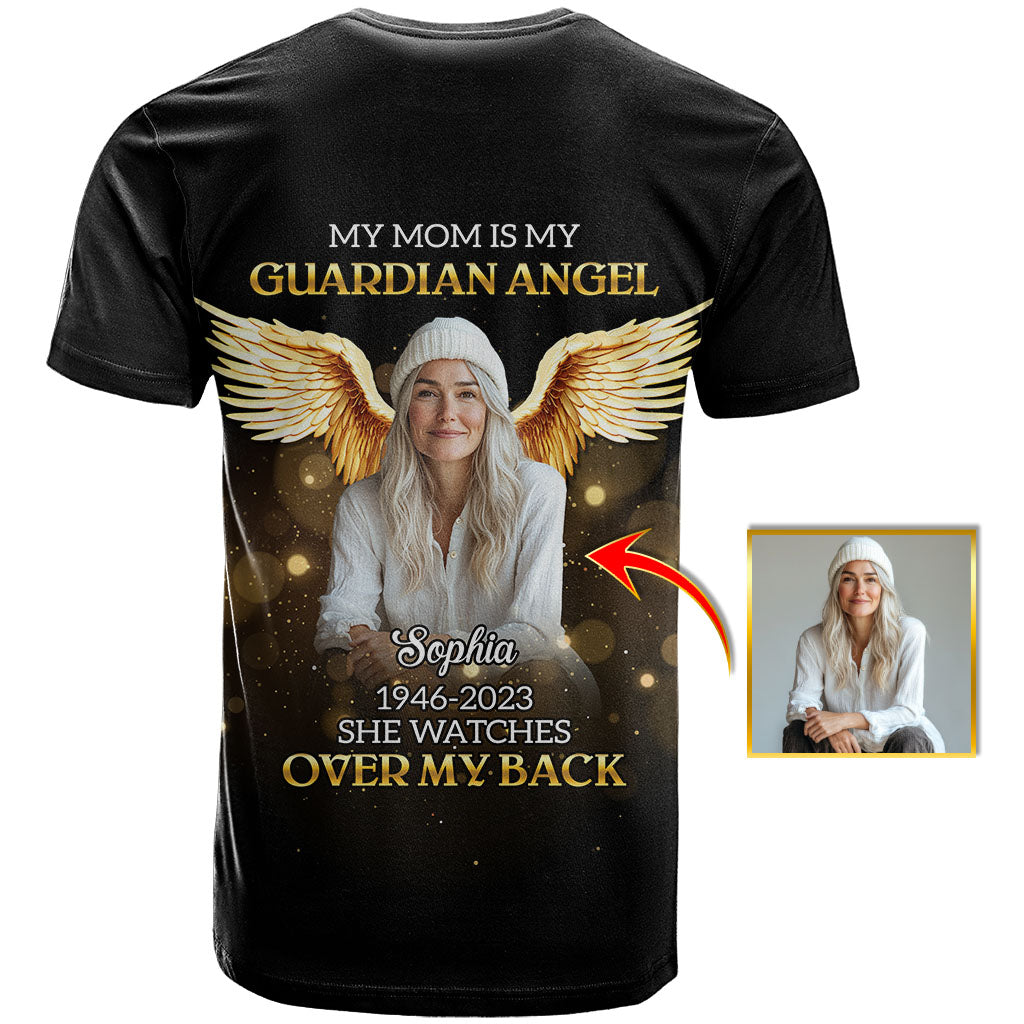 Custom Photo Dad Mom Your Life Was A Blessing Memorial T shirt