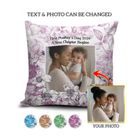 First Time Mom Personalized Photo Pillow Cover A Love Like No Other