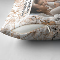 First Time Mom Personalized Photo Pillow Cover A Love Like No Other