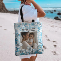 First Time Mom Personalized Photo Tote Bag A Love Like No Other