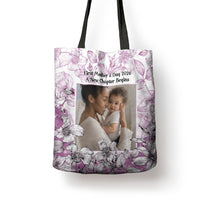 First Time Mom Personalized Photo Tote Bag A Love Like No Other