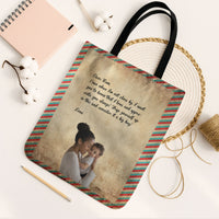 Personalized Photo with Letter Message for Mom Tote Bag