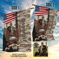 In Loving Memory Custom Photo Garden Flag America Patriotic Semiquincentennial Tribute