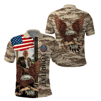 In Loving Memory Custom Photo Polo Shirt America Patriotic Semiquincentennial Tribute