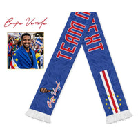 Custom Photo Name Cape Verde Soccer Scarf Atlantic Stars - Football 2026 Supporter