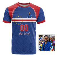 Custom Photo Name Cape Verde T shirt Atlantic Stars - Football 2026 Supporter