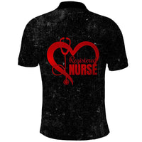 Black Nurse Magic Custom Photo Polo Shirt