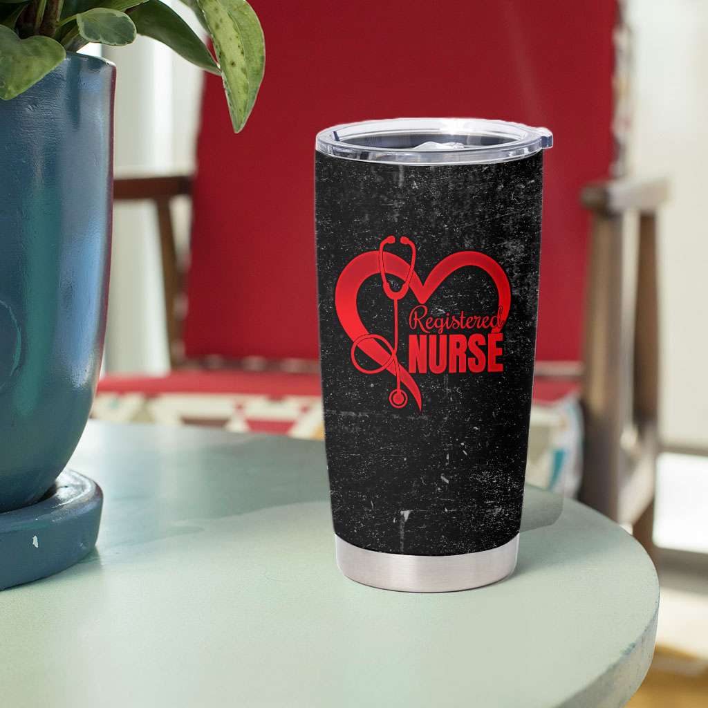 Black Nurse Magic Custom Photo Tumbler Cup