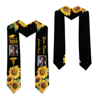 Nurse Graduation Sunflower Custom Photo Class Year RN Graduation Stole CTM09