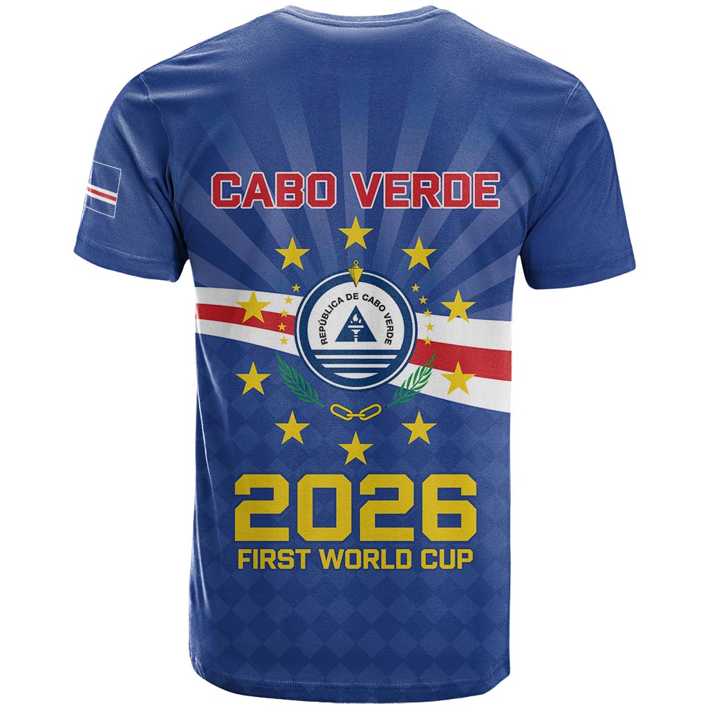Custom Photo Name Cabo Verde T shirt First Time History Football Supporter