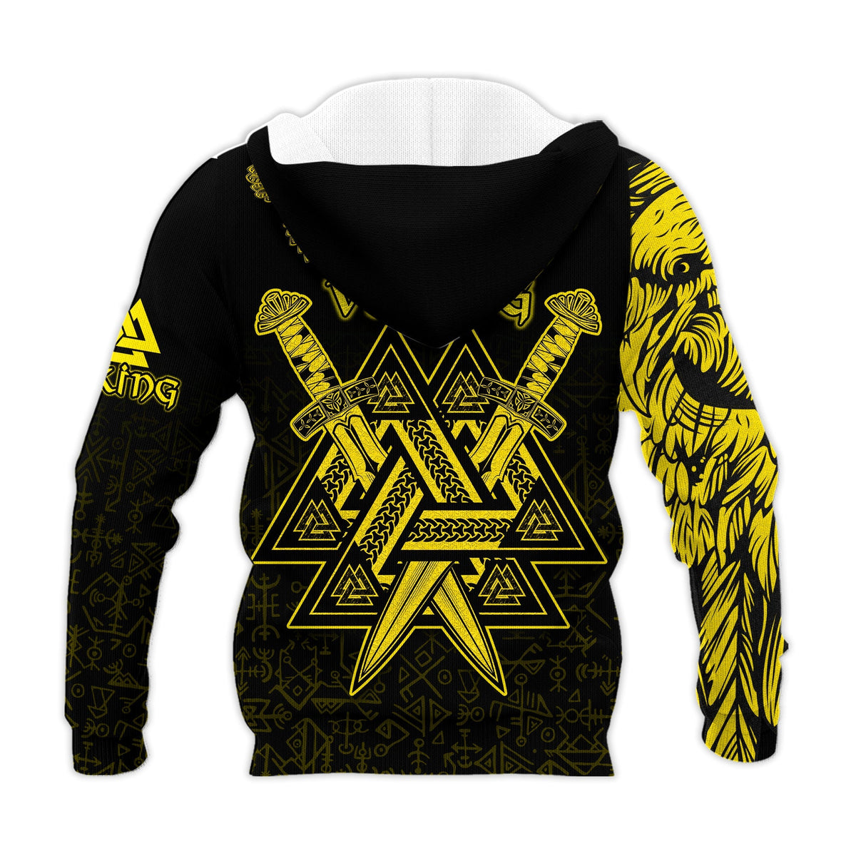 custom-viking-hoodie-valknut-raven-symbol-celtic-vegvisir-yellow-color