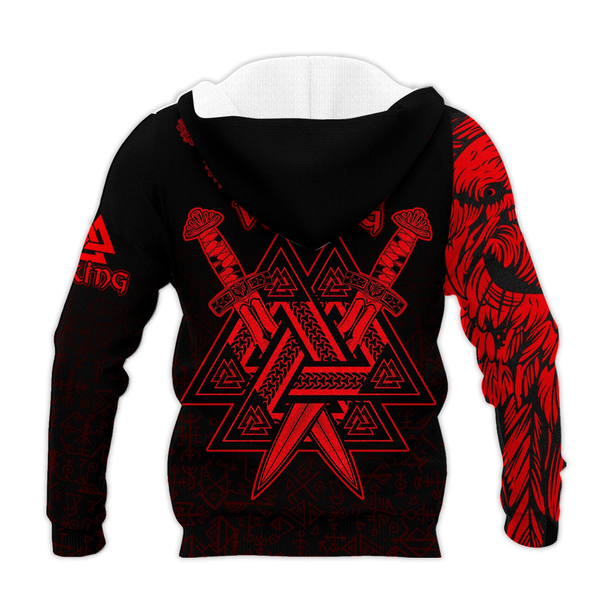 custom-viking-hoodie-valknut-raven-symbol-celtic-vegvisir-red-color