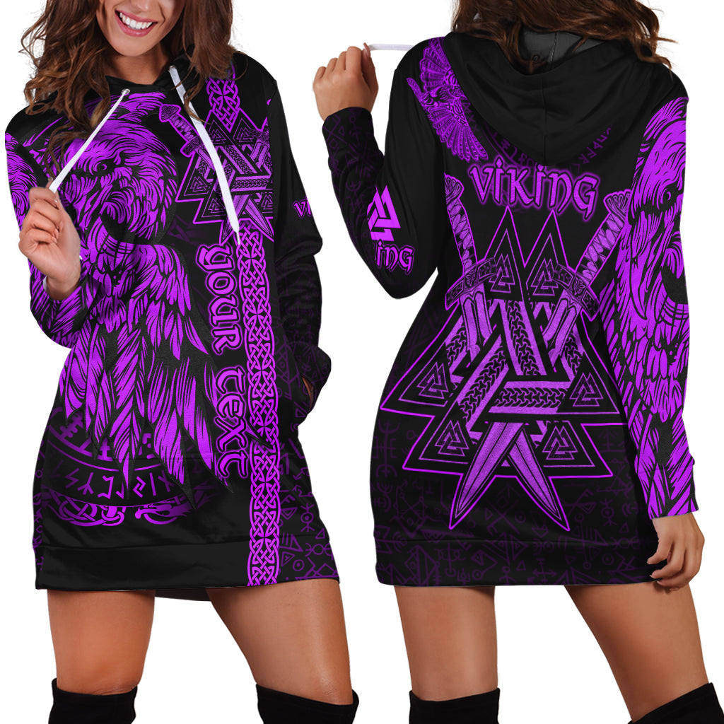 custom-viking-hoodie-dress-valknut-raven-symbol-celtic-vegvisir-purple-color
