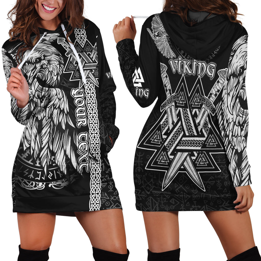 custom-viking-hoodie-dress-valknut-raven-symbol-celtic-vegvisir-black-color