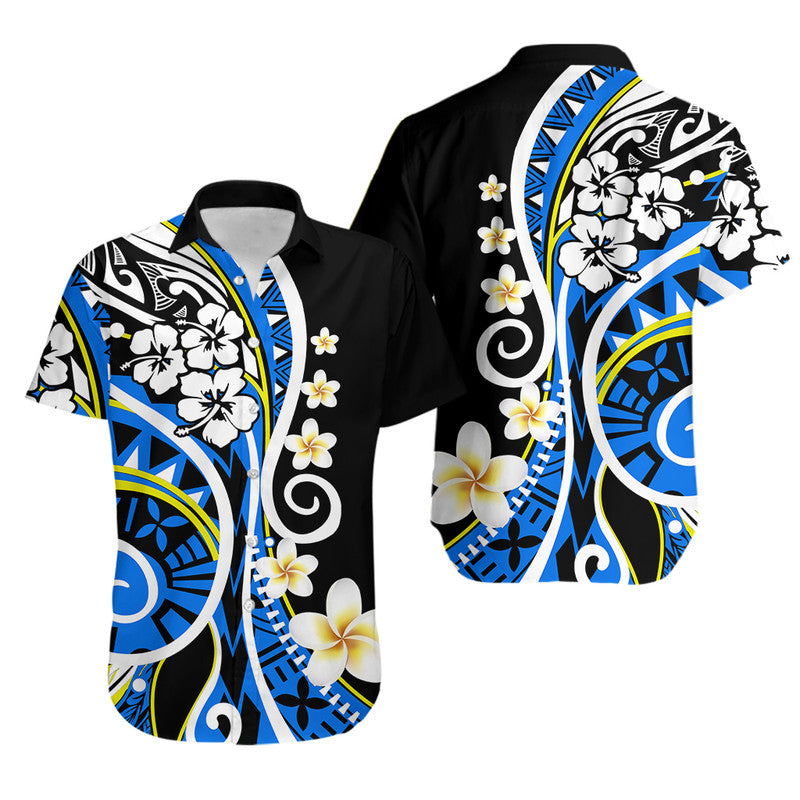 Plumeria Polynesian Matching Outfits For Couples Combo Dress And Shirt Trending Blue LT6 - Wonder Print Shop