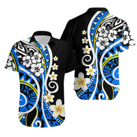 Plumeria Polynesian Matching Outfits For Couples Combo Dress And Shirt Trending Blue LT6 - Wonder Print Shop